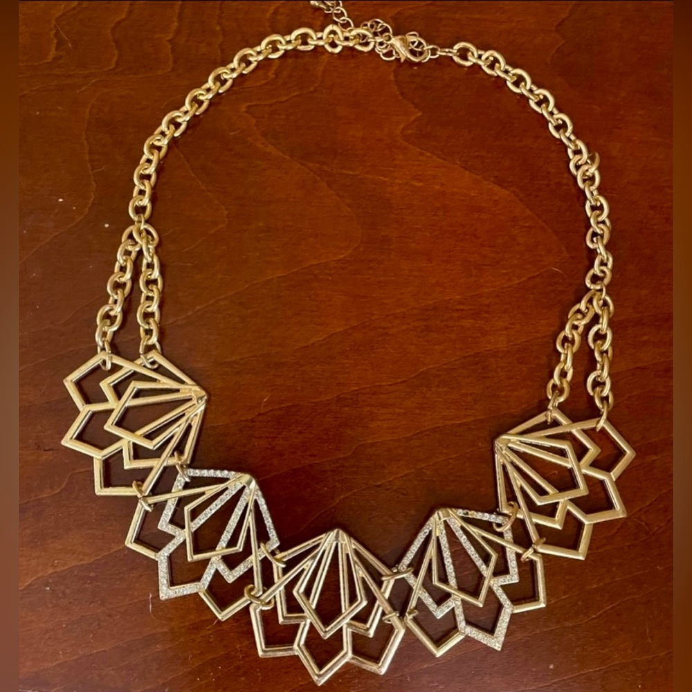 CHARMING CHARLIE Gold Silver Studded Necklace